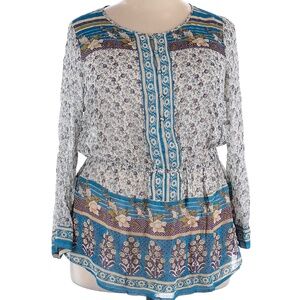 Lucky Brand, long sleeve blouse